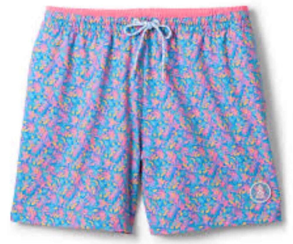 Chubbies The Spades Floral 5.5-Inch Swim Trunks Blue/Pink Beach Resort wear XXL